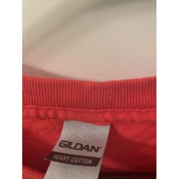 Gildan Mens Adult Red T-Shirt U.S. Patriotic Military Theme Size XL - Picture 3 of 13